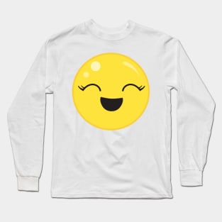 Cute Laughing Face Long Sleeve T-Shirt